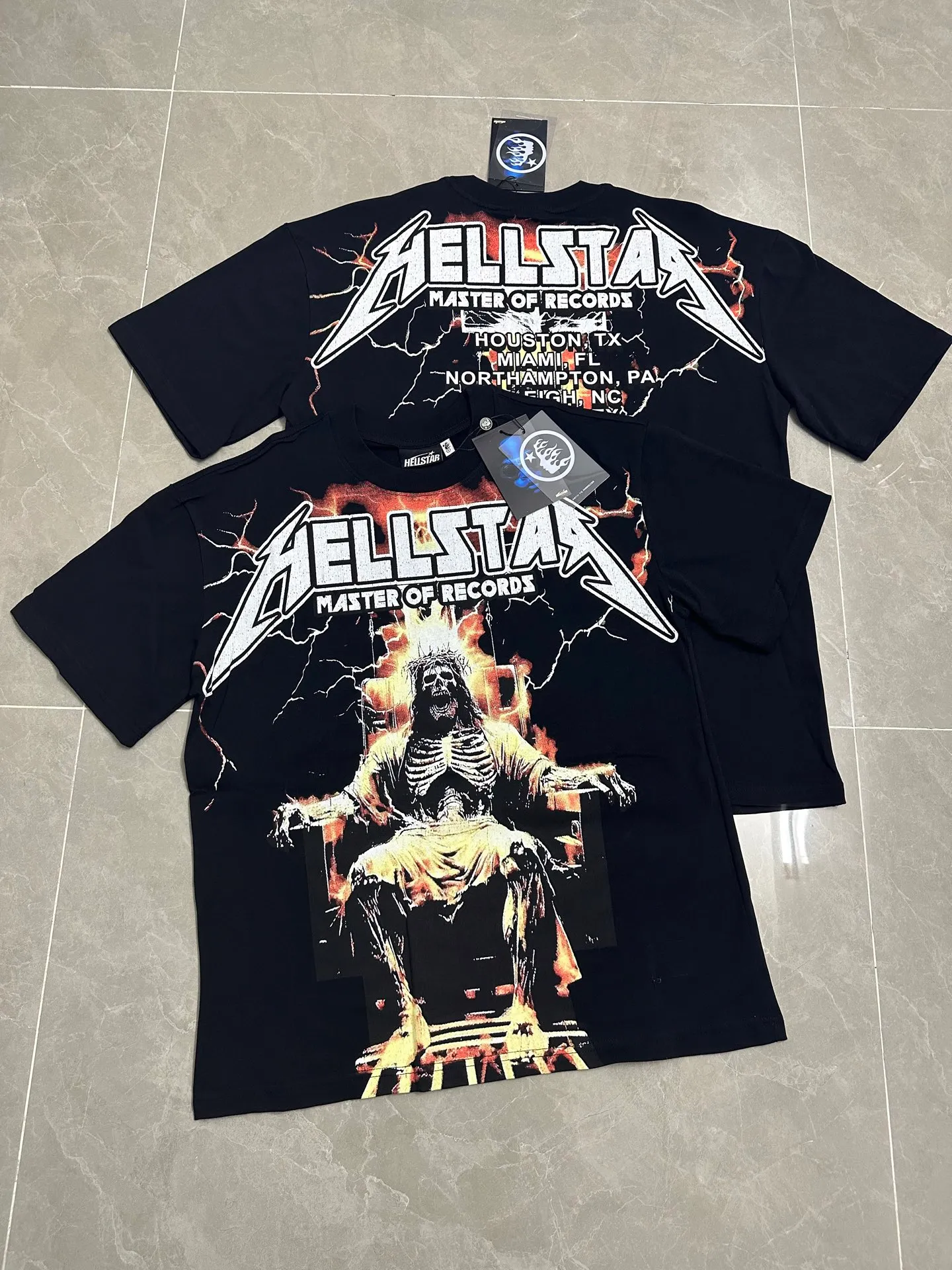 782#Black｜ P54 In Stock Hellstar 、 T （fabric):32 240 Sizes（size）：S-M- L- X L （colour）：Black